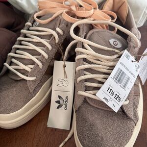 Adidas Campus Sneakers in Brown and Cream 11-1/2